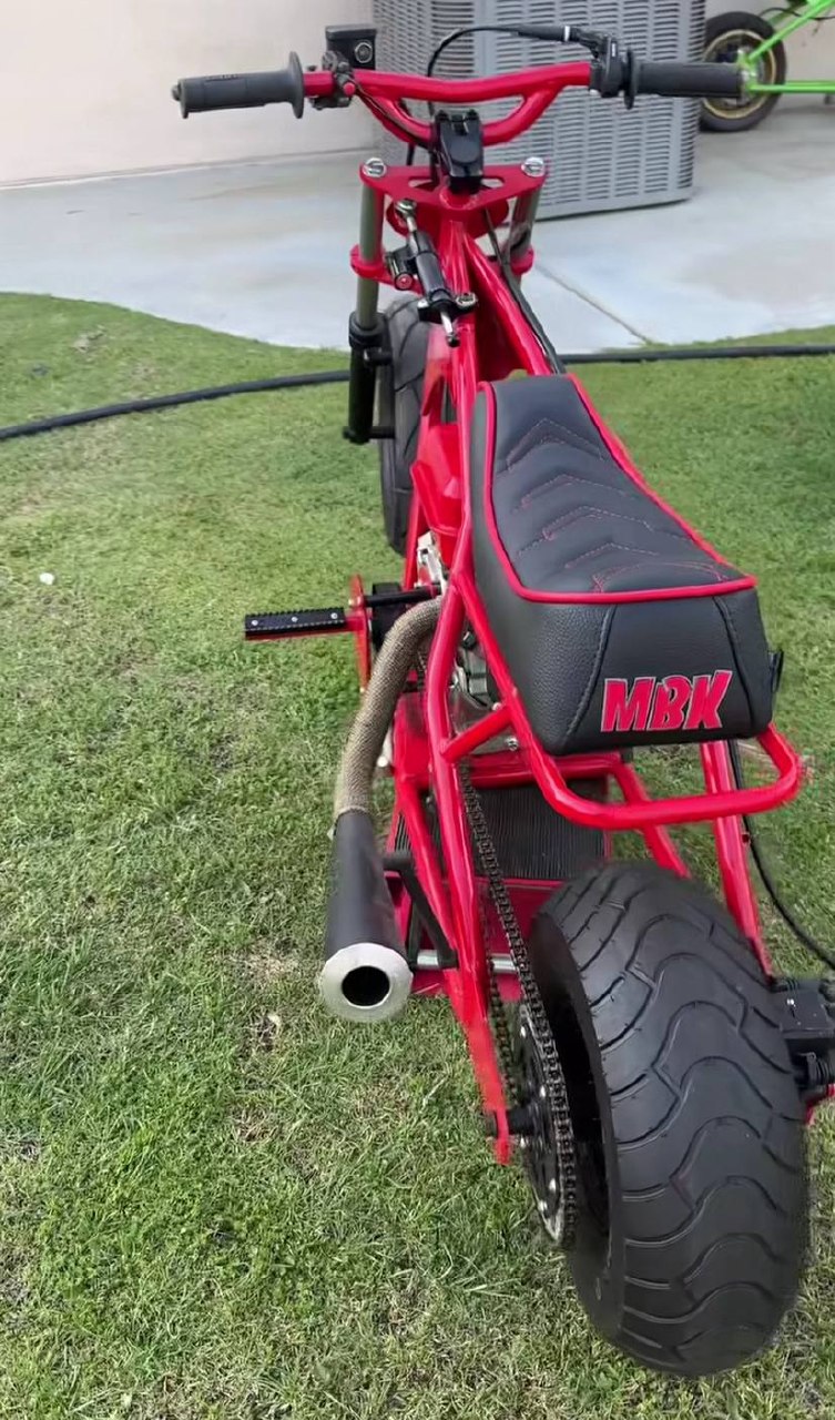 Gas powered trike rider