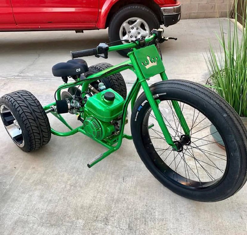 Big wheel gas trike adult custom