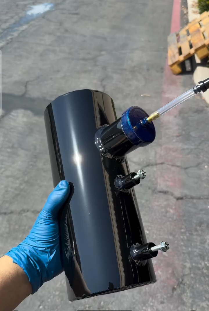 Custom Gloss Black Mini Bike Gas Tank (1 Gallon) - Image 2
