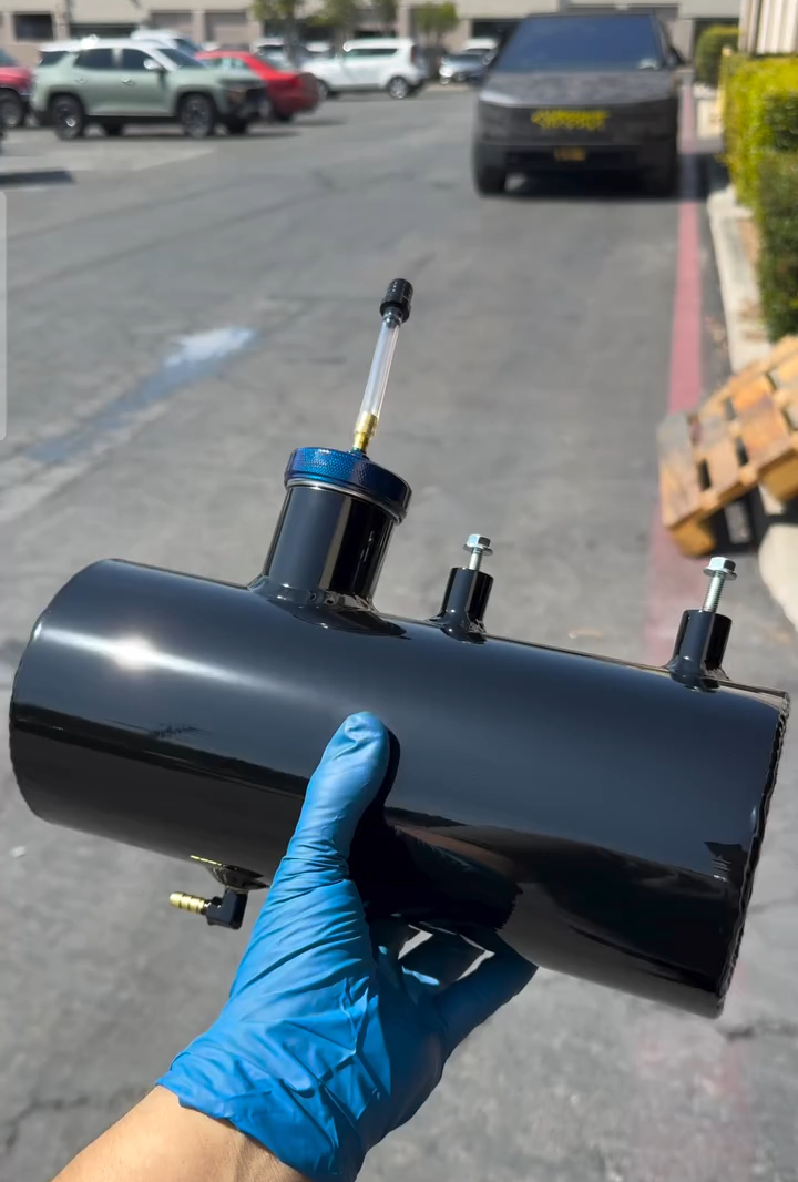 Custom Gloss Black Mini Bike Gas Tank (1 Gallon) - Image 4