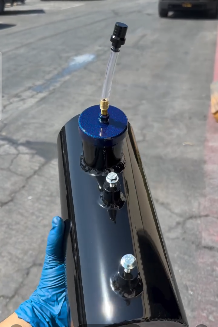 Custom Gloss Black Mini Bike Gas Tank (1 Gallon) - Image 3