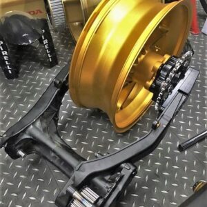 Custom Gold Billet Drift Trike Rear-End Assembly – Premium Performance Package