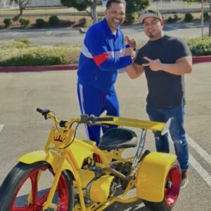 Custom Yellow & Red Big Wheel Drift Trike