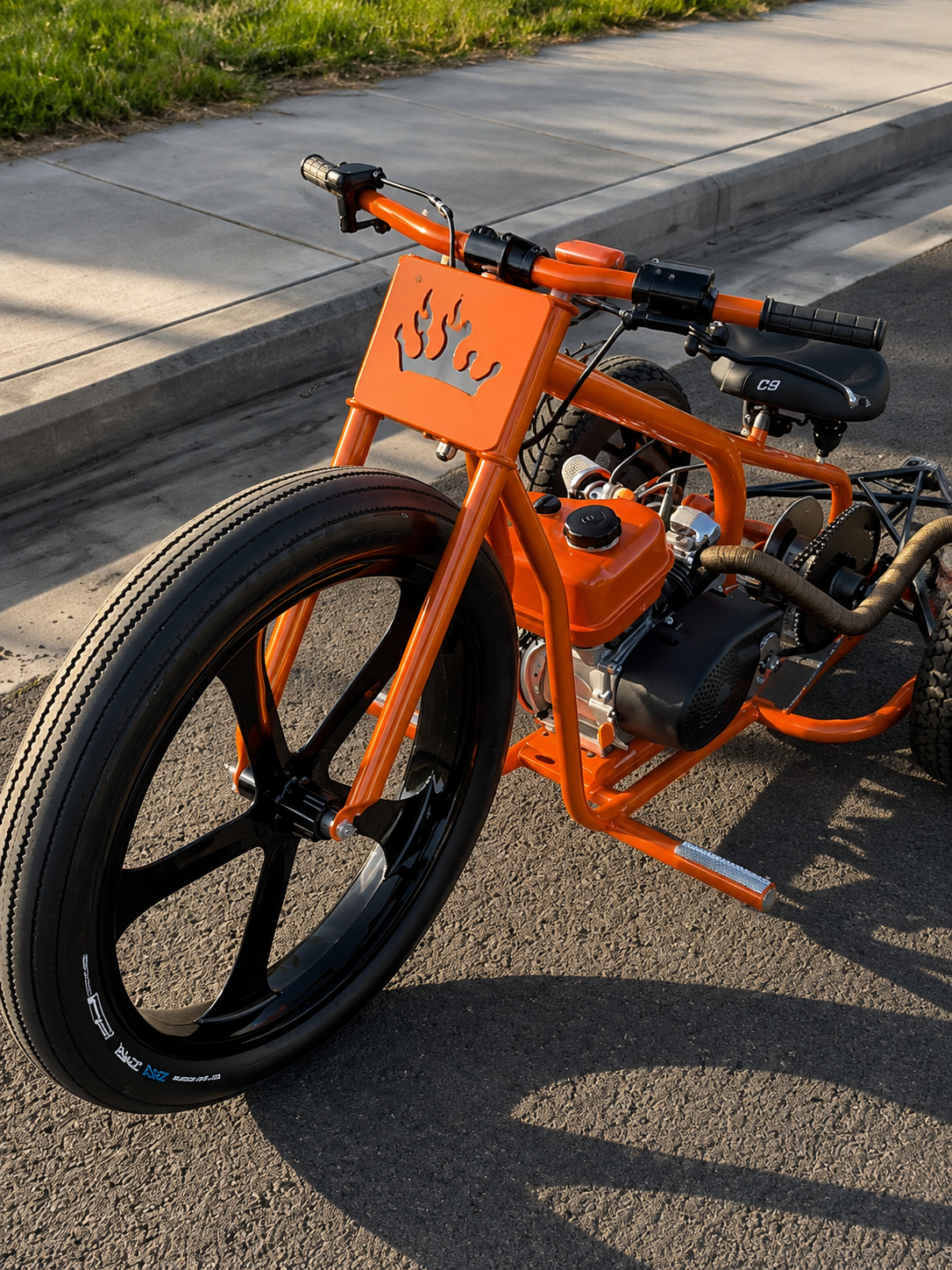 Custom Orange Mini Trike — $850 - Image 3