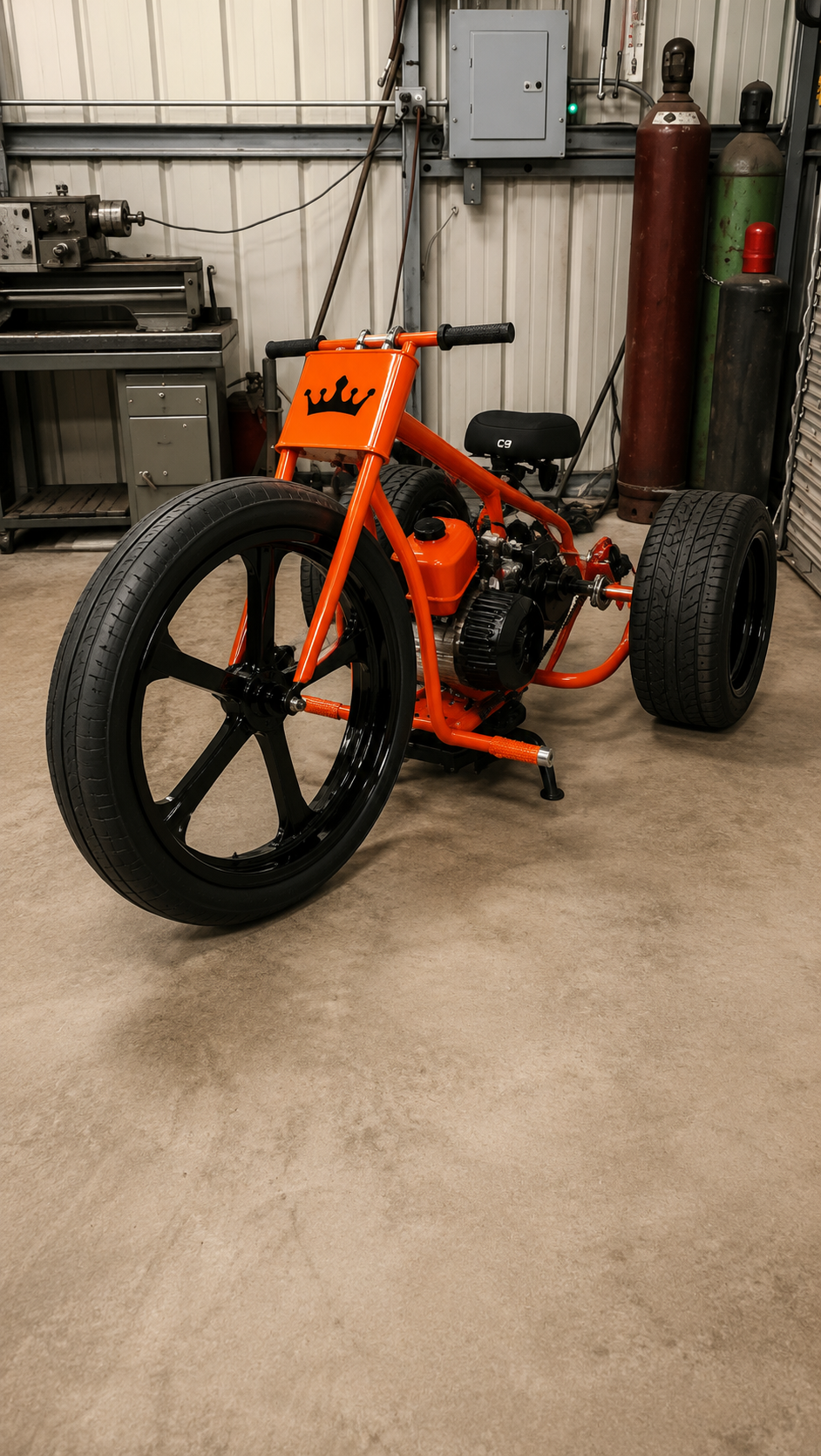 Custom Orange Mini Trike — $850 - Image 2