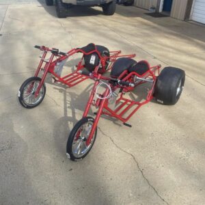 MBK Pro Drift Trike Rolling Chassis – Candy Red