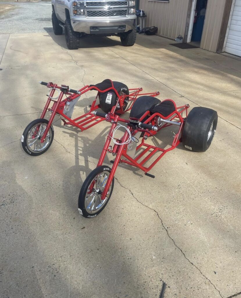 MBK Pro Drift Trike Rolling Chassis – Candy Red