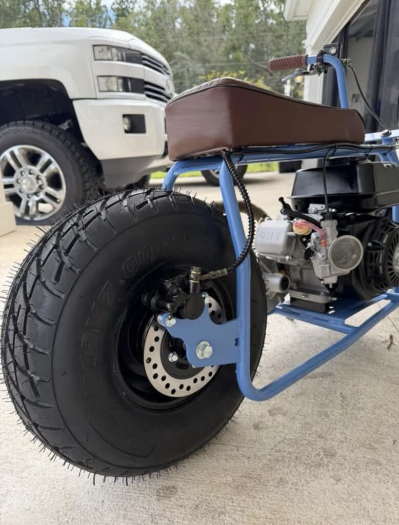 🔥 Blue Custom Fat Tire Minibike