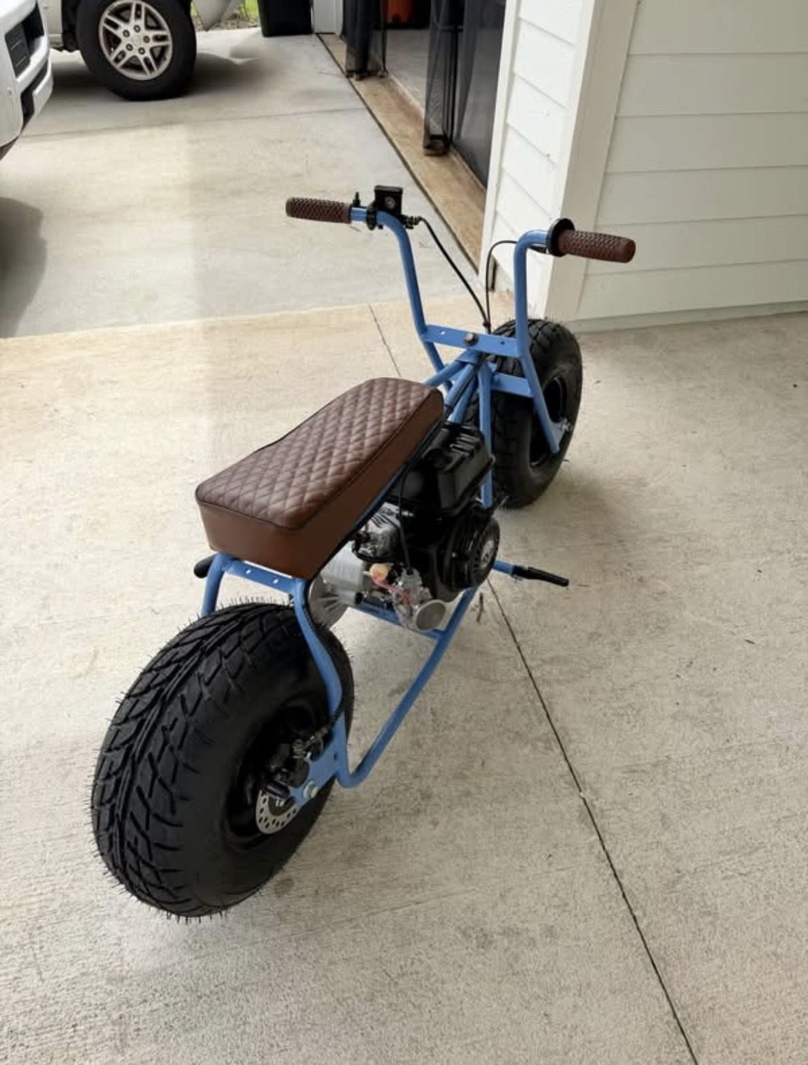 ๐ฅ Blue Custom Fat Tire Minibike - Image 5