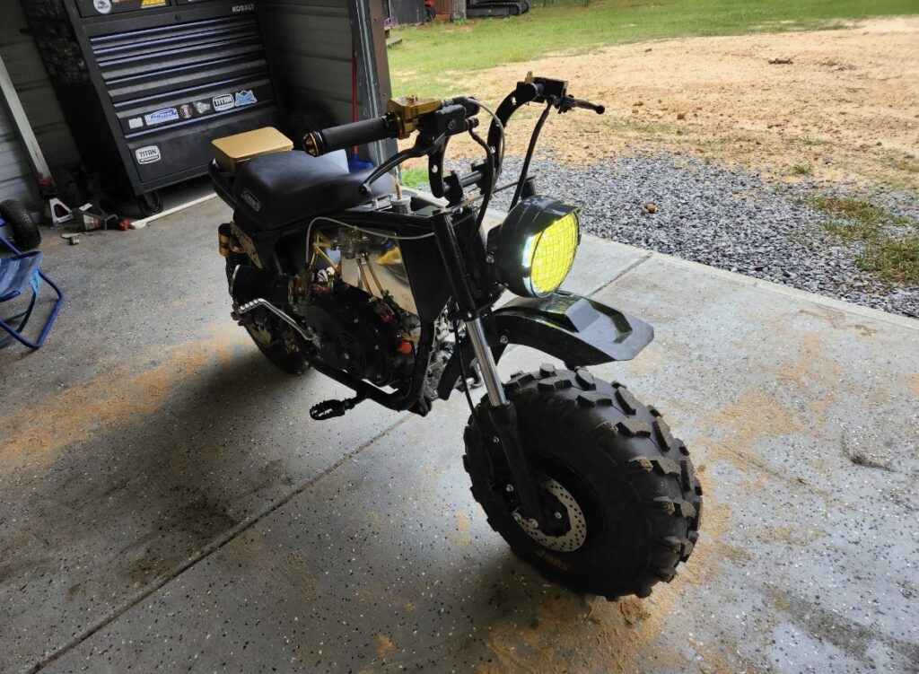 Custom Coleman-Style Fat Tire Mini Bike
